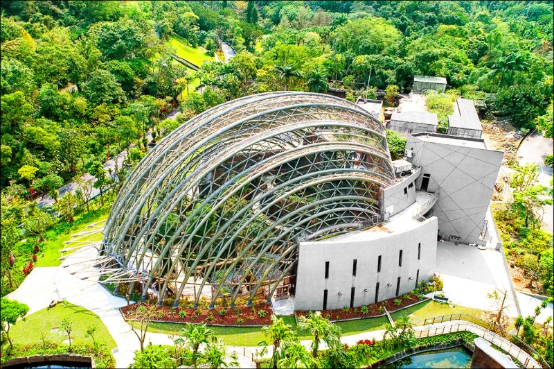 台北市立動物園新地標「熱帶雨林館（穿山甲館）」。（台北市立動物園提供）