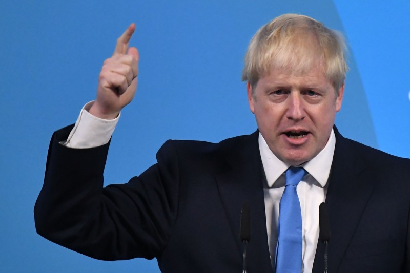 英國執政黨保守黨今（23）日公布新黨魁，一如預料由前外交大臣強森（Boris Johnson）在最後一輪黨內投票勝出。（法新社）