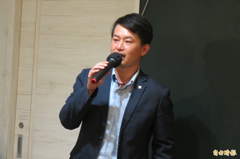 國民黨全代會通過韓國瑜選總統，陳柏惟：真心反推薦。（記者蘇孟娟攝）