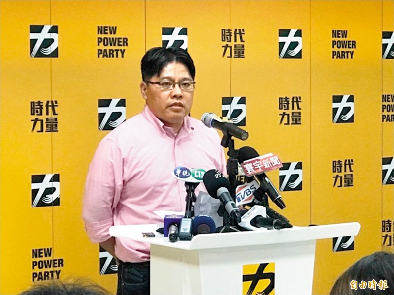 時代力量主席邱顯智。（記者彭琬馨攝）