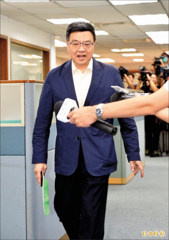 民進黨主席卓榮泰。（記者羅沛德攝）