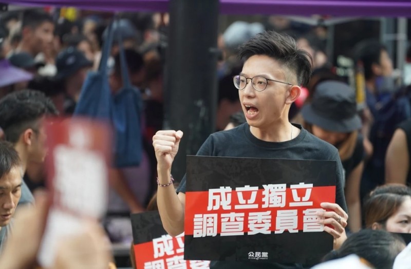 28歲香港公民黨青衣社區主任譚家浚。（譚家浚提供）