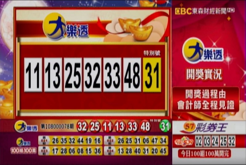 大樂透、49樂合彩開獎號碼。（圖擷自東森財經新聞）