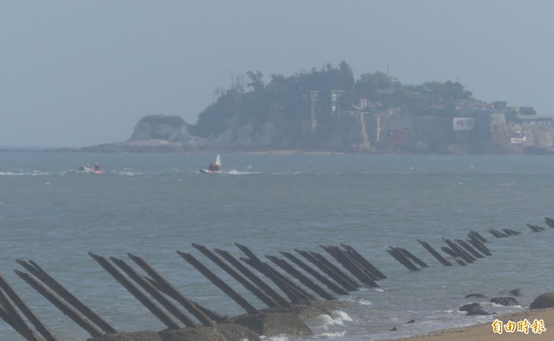 小金門雙口海濱公園仍可感受到一些軍事氛圍。（資料照，記者吳正庭攝）