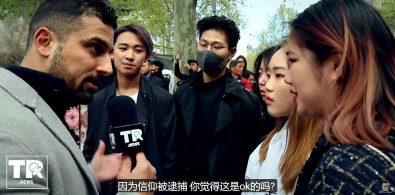 澳洲YouTuber上街訪問在「反反送中」的中國留學生，發現他們被洗腦得相當嚴重。（Avi Yemini授權使用）