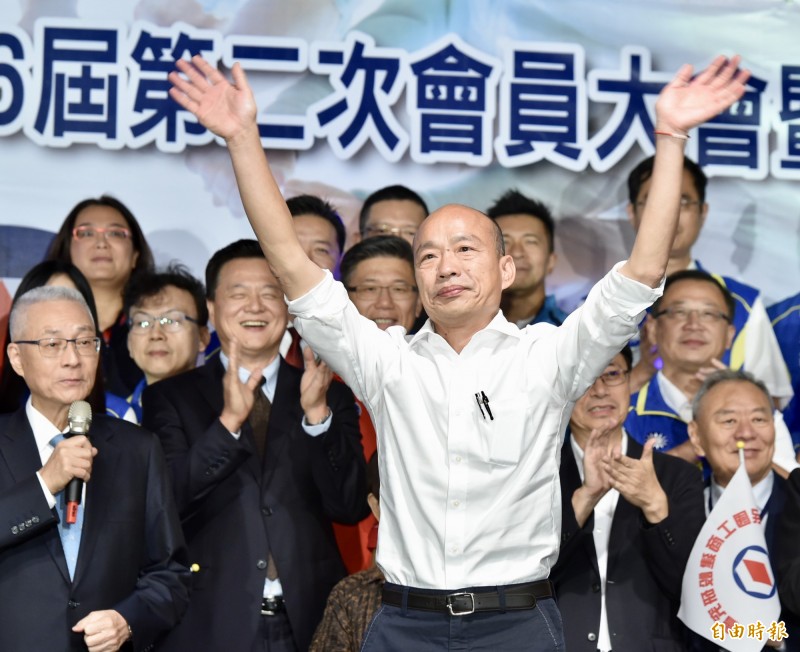 韓國瑜選情低迷衝擊立委選情,高雄八大選區中,傳綠營立委支持度皆領先藍營10%以上。(資料照)