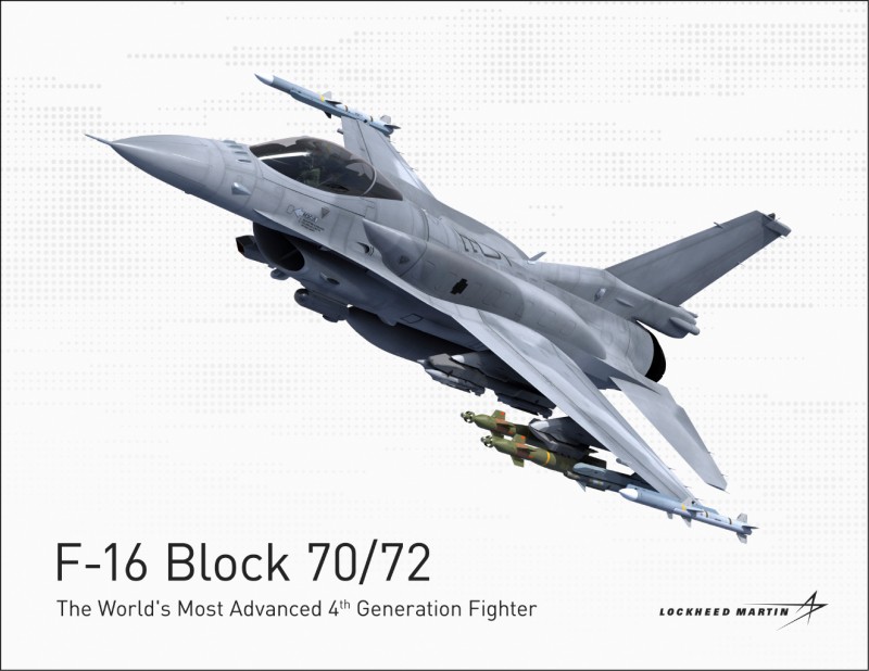 F-16V block70戰機。（洛馬官網）