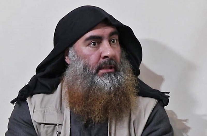 伊斯蘭國（IS）首腦巴格達迪（Abu Bakr al-Baghdadi）日前在美軍突襲中，自爆身亡。（法新社）