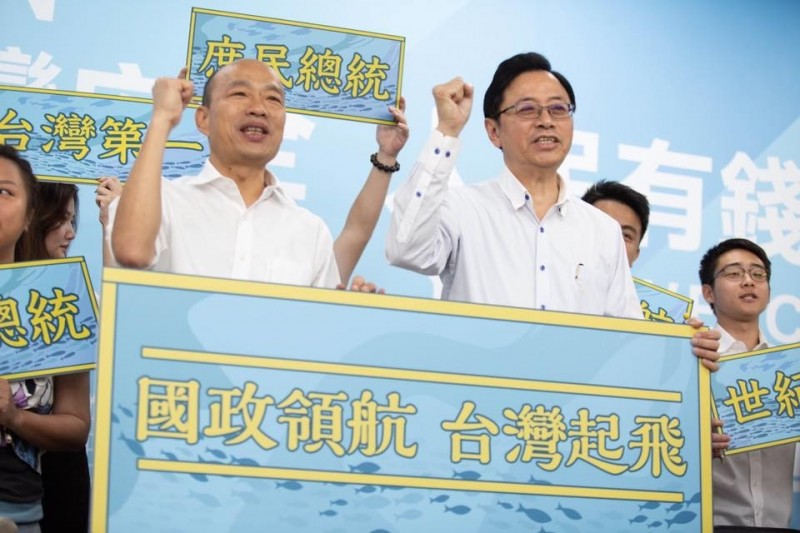 國民黨總統參選人韓國瑜昨晚透過臉書強力推薦副手張善政。（記者王榮祥翻攝）