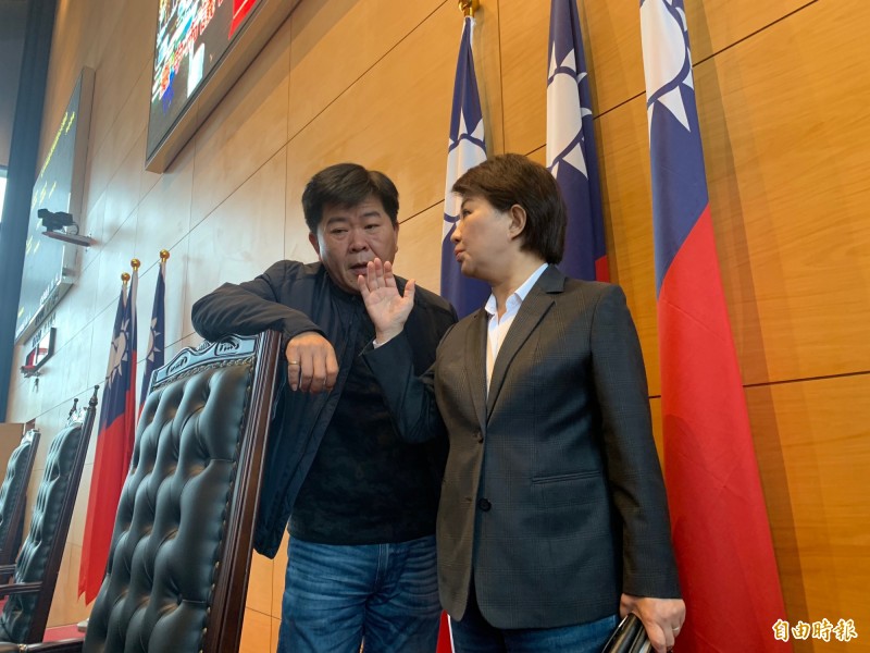 盧秀燕不回應擔任韓國瑜競總主委一事。（記者蔡淑媛攝）
