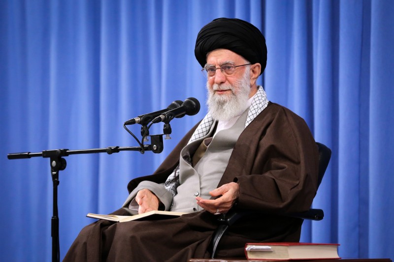 伊朗最高領袖哈米尼（Ayatollah Ali Khamenei）被爆料曾在示威期間下達鎮壓令。（法新社）