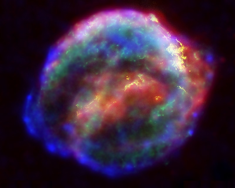 天文學家計算約在60年後，夜空將出現自1604年克卜勒超新星後，最亮的一顆超新星。圖為克卜勒超新星爆發後的遺骸。（圖擷自Wiki）