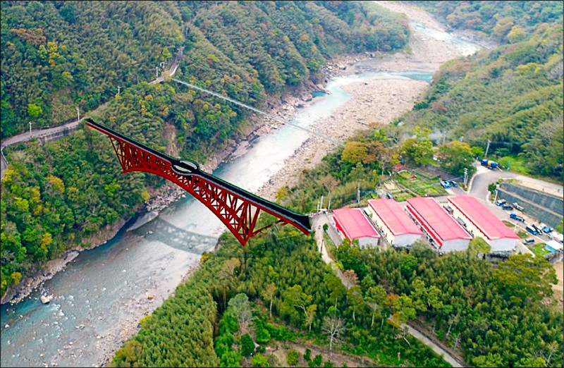 原民會補助一﹒五二億元蓋三光跨河大橋，圖為示意圖。（原民局提供）