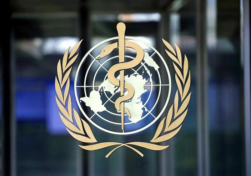 The WHO logo is pictured in Geneva, Switzerland, on Thursday. Photo: Reuters
