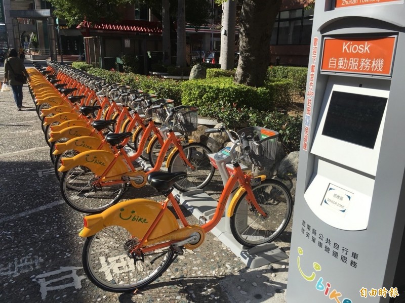 通霄、苑裡將設置Youbike，圖為苗栗縣Youbike示意圖。（記者蔡政珉攝）