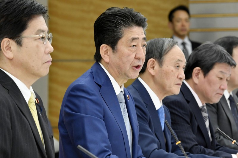 日本首相安倍晉三的祝詞影片於1月24日刊登至日本駐中國大使館網頁，希望有更多中國人訪日。（美聯社）