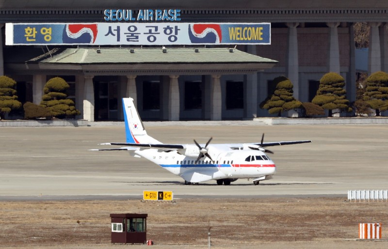 南韓遣總統專機前往日本載回鑽石公主號上的國民。（歐新社）