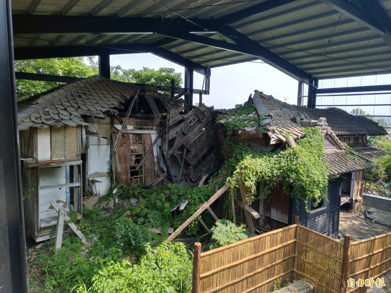 通霄神社休憩所現狀。（記者蔡政珉攝）