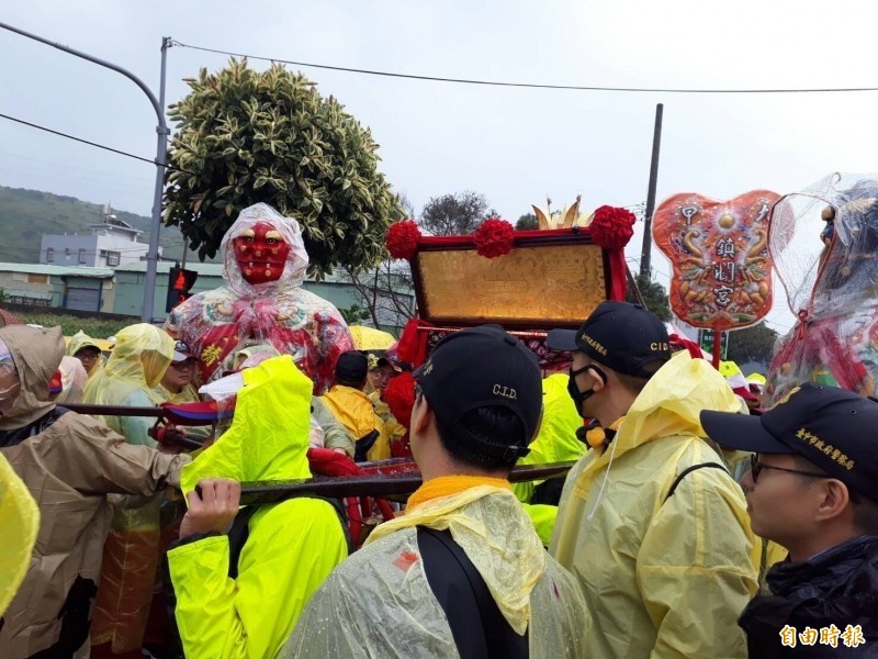 大甲媽神轎今年不進廟裡。（資料照，記者張軒哲攝）