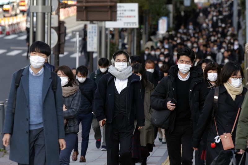 日本滋賀縣今日出現肺炎確診首例。（美聯社）