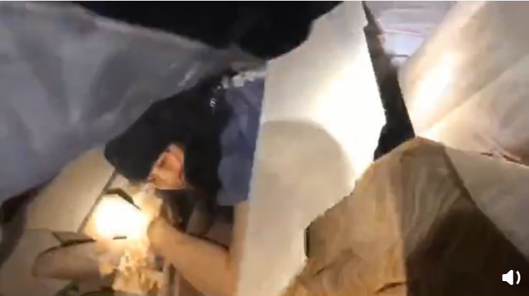 截至9點已救出23人。(圖擷取自微博) 截至9點已救出23人。(圖擷取自微博)