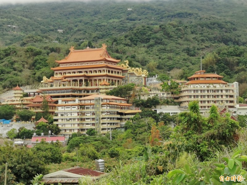 知名的一貫道玉山寶光聖堂，為了防疫，停辦動輒2萬人參與的春祭，為創建45年來首例。（記者吳俊鋒攝）