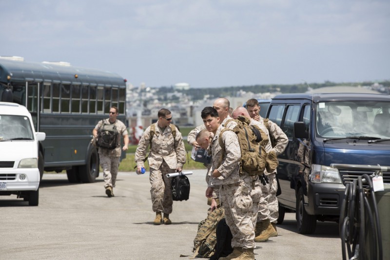 位於日本沖繩的駐日美軍嘉手納基地宣布2名甫從歐洲返回的空軍士兵確診，現正在基地內隔離。嘉手納基地美軍示意圖與本新聞無關。（歐新社）