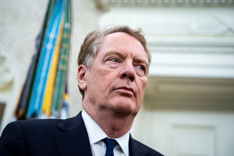 美國貿易代表署（USTR）代表萊席爾（Robert Lighthizer）直指美國過度依賴他國廉價醫療產品進口，製造了經濟的「戰略脆弱性」，承諾將解決供應鏈中斷問題，圖為萊席爾。（路透）