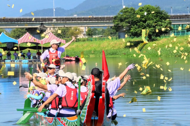 受武漢肺炎疫情影響，宜蘭市公所在宜蘭河舉辦的龍舟賽確定停辦。（宜蘭市公所提供）