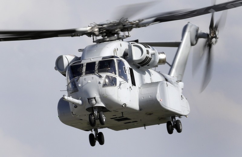 美軍新款重型運輸直升機CH-53K。（美聯社）