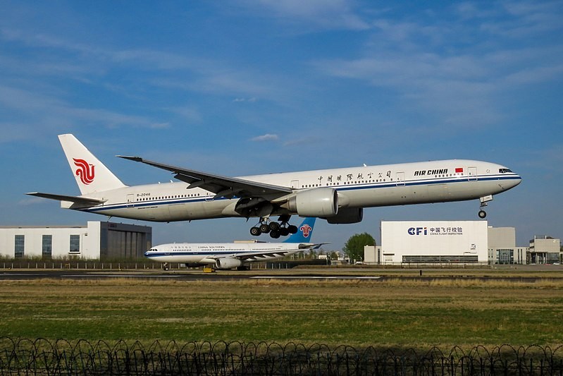 中國國際航空。（圖擷取自網路維基百科）