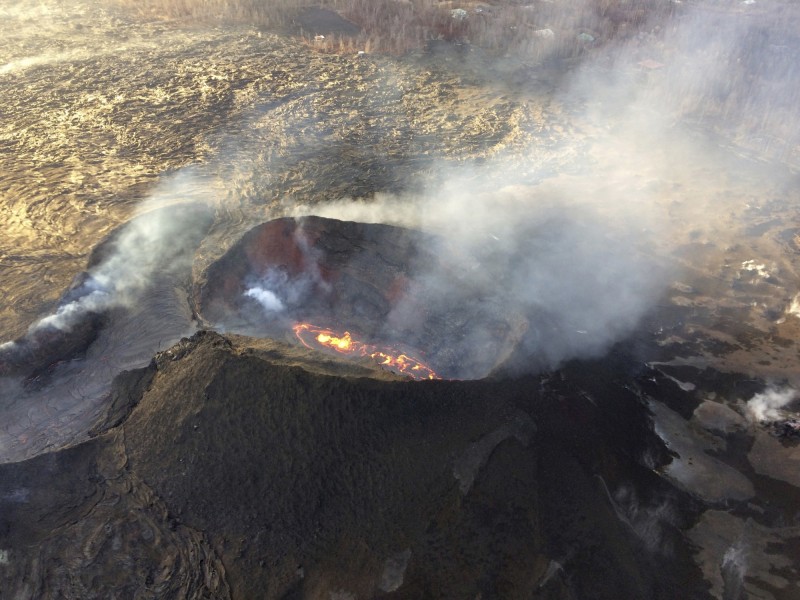 夏威夷幾勞亞火山2018年5月進入活躍期。（美聯社）