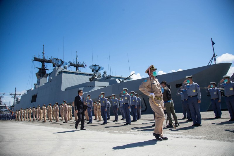 敦睦艦隊三艘軍艦重新投入捍衛海疆行列。（軍聞社）