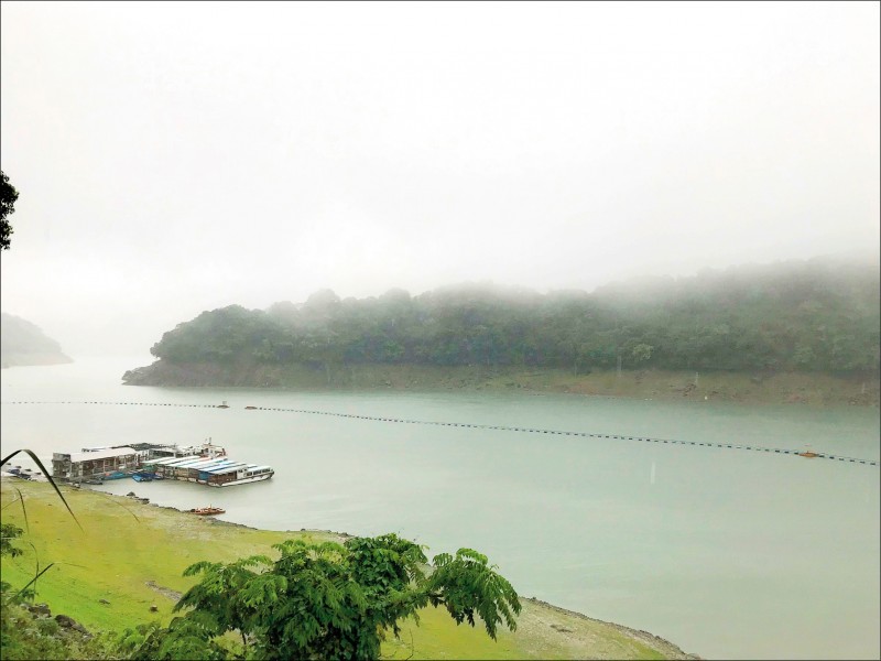 受惠連日大雨，石門水庫水情逐漸好轉。 （北水局提供）