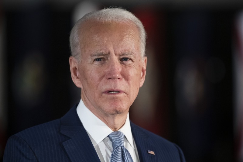 美國民主黨總統候選人拜登（Joe Biden，圖）在採訪中說出「如果你無法決定要支持拜登或川普，那麼你就不是黑人」，《紐約時報》通訊記者漢娜-瓊斯（Nikole Hannah-Jones）竟在推特PO出疑似支持拜登的字句。（美聯社）