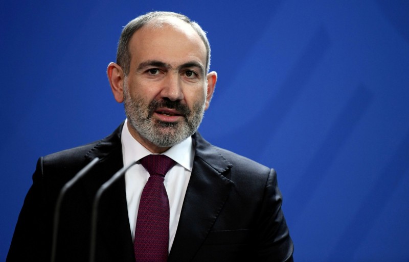 亞美尼亞總理帕希尼揚（Nikol Pashinyan）確診武漢肺炎（新型冠狀病毒病，COVID-19），而且全家人都感染了。（路透）