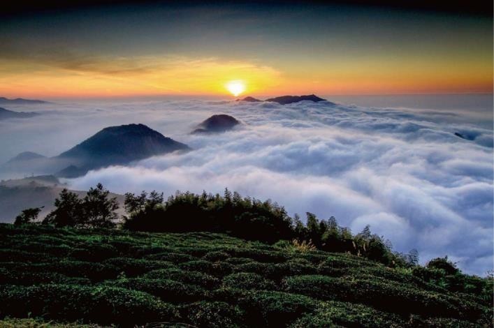 雲嶺之丘可欣賞到美麗的雲海。（記者詹士弘翻攝）