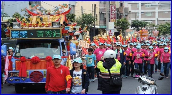 針對大甲媽遶境，中市警局已完成警力配署。（記者許國楨翻攝）