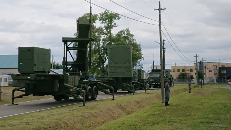 「愛國者三型」（PAC-3）飛彈。（圖擷取自日本航空自衛隊推特）