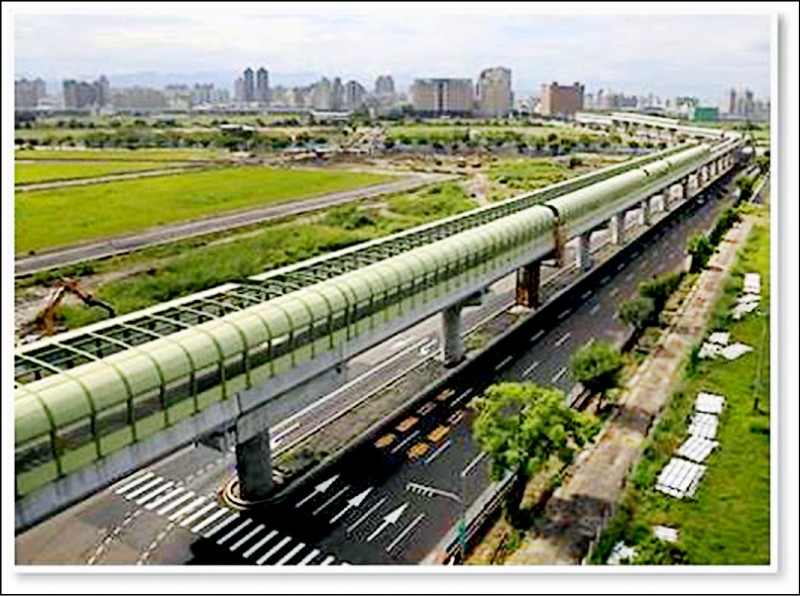 台中捷運綠線延伸彰化路段示意圖。（彰化縣政府提供）