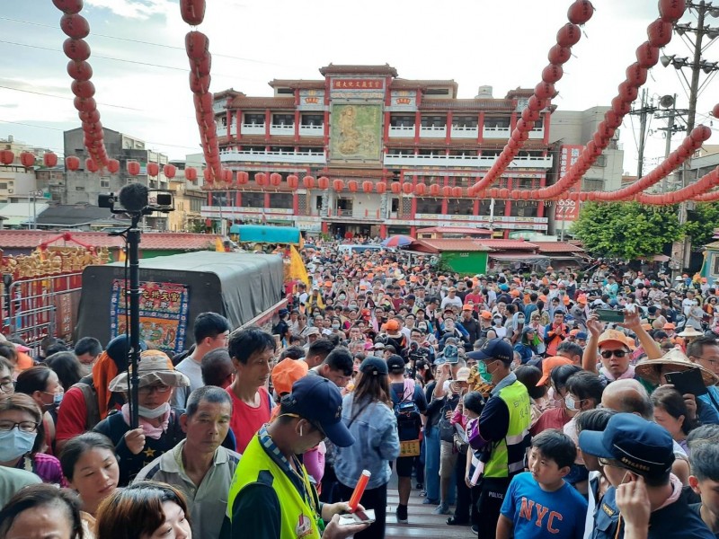 白沙屯媽祖鑾轎今夜駐駕紫雲巖。（記者張軒哲翻攝）