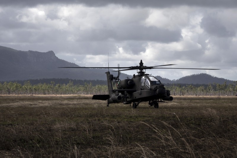 AH-64E阿帕契攻擊直升機。（歐新社）