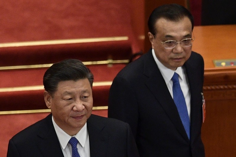 中國國家主席習近平（圖左）與國務院總理李克強（圖右）內鬥傳聞不斷。（法新社）