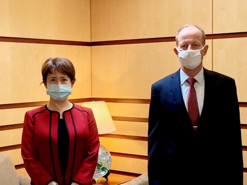 蕭美琴會晤美亞太助卿 盼推動台美更緊密夥伴關係 - 政治 - 自由時報電