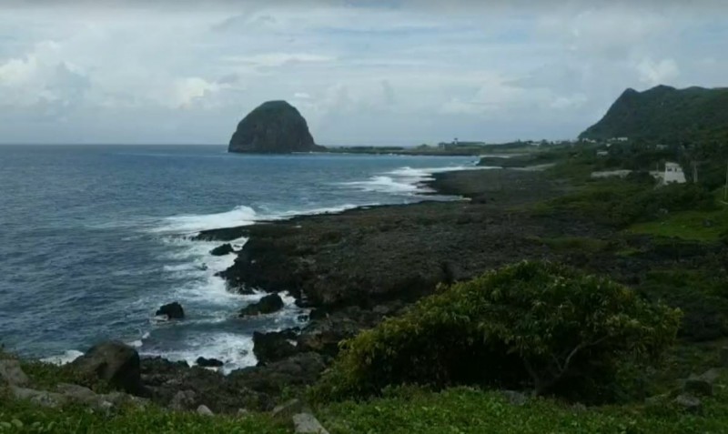 蘭嶼今日浪況。（記者黃明堂翻攝）