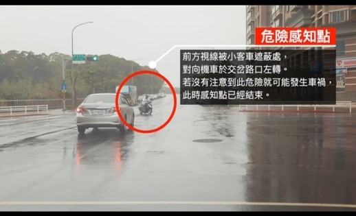 機車危險感知影片，今年底前將再新增35支。（圖：公路總局提供）