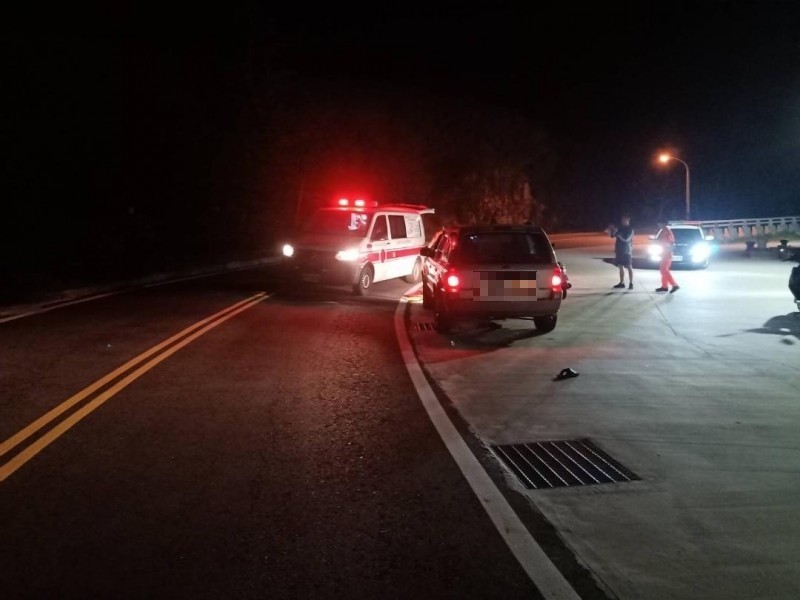 西嶼小門深夜發生一起死亡車禍，洪姓廟公不幸命喪輪下。（圖由民眾提供）