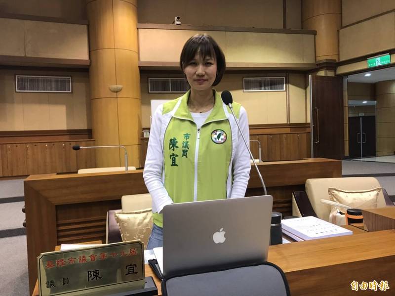 基隆市正妹議員陳宜巧遇車禍，熱心協助女騎士就醫。（資料照，記者林欣漢攝）