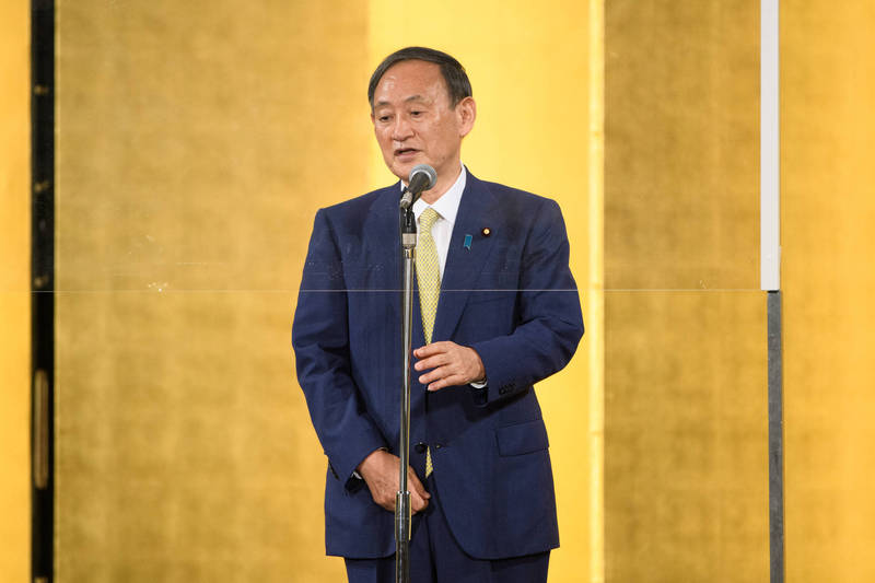「令和歐吉桑」菅義偉贏得自民黨內大選，將在16日就任日本首相。（彭博）