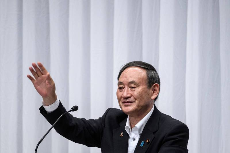 日本官房長官菅義偉在議員及地方投票均領先，預計將當選自民黨第26任總裁。（路透）